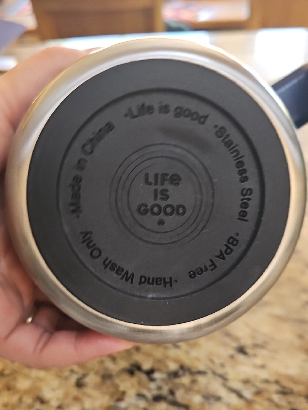 Life Is Good Sticker-Pattern Stainless Travel Mug & Jake Adirondack Tumbler Set - Picture 13 of 13